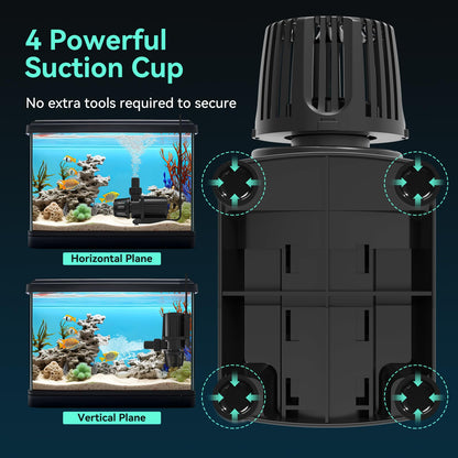 1587 GPH Submersible Water Pump, 55W Pond Pump with 16.5FT. Lift Height for Koi Pond Pool, Waterfall, Fish Tank, Aquarium, Statuary, Hydroponic, Ultra Quiet, Barrier Bag & 16.5FT Power Cord
