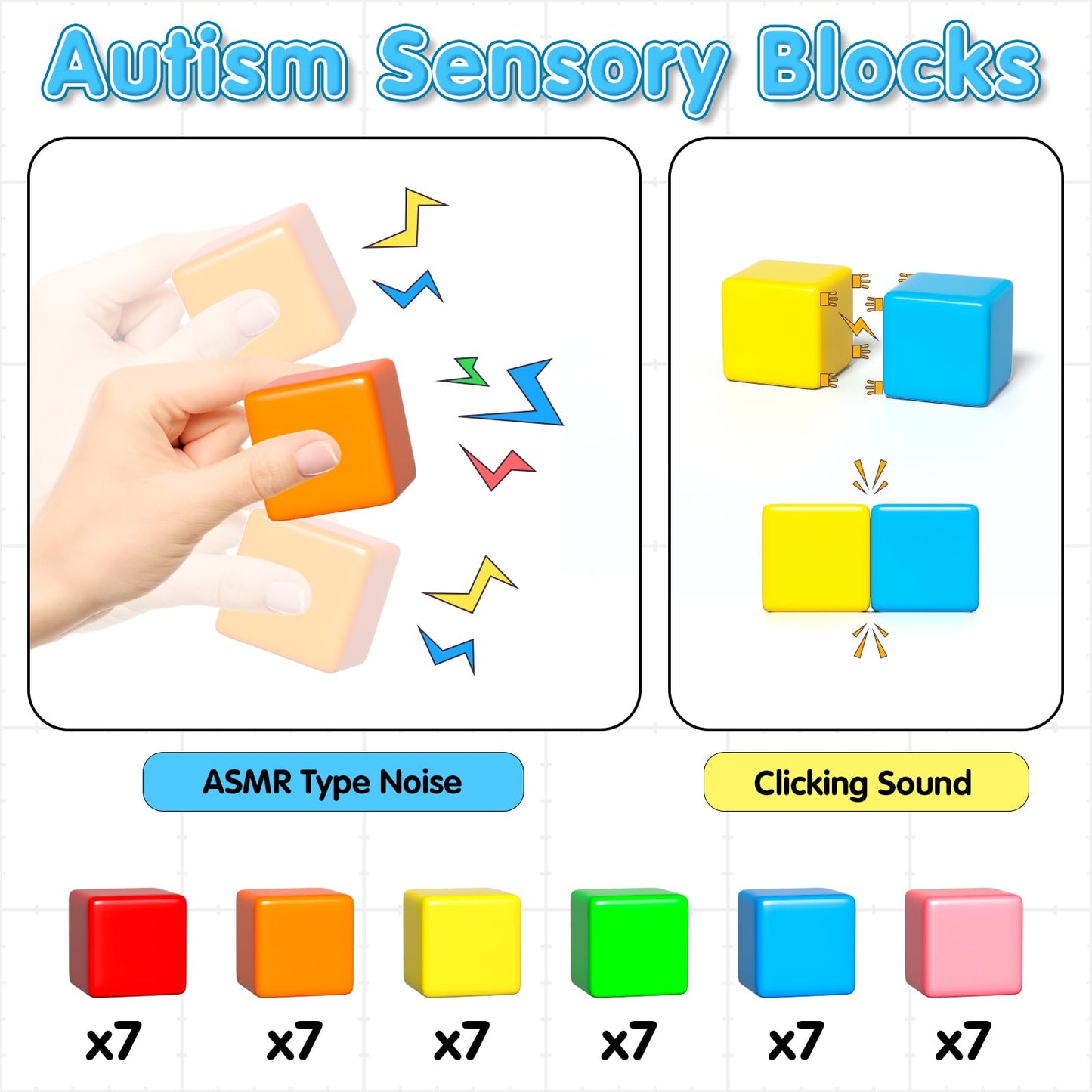 Apluses 42PCS Magnetic Blocks, Gifts for 3 4 5 6 Year Old, Magnet Building Blocks for Toddlers, Girls & Boys, Sensory - Montessori - Autism - Magnetic Toys for Kids Ages 3-5 4-8