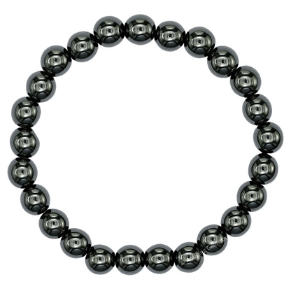 Amazing Gemstone Crystal Bracelet for Women Men's Gifts - Protection Healing Crystal Bracelet - 8mm Gemstone Beaded Stretchable Bracelet Pulseras Para Hombres Mujer Stocking Stuffers Mothers Day Gift (Hematite)