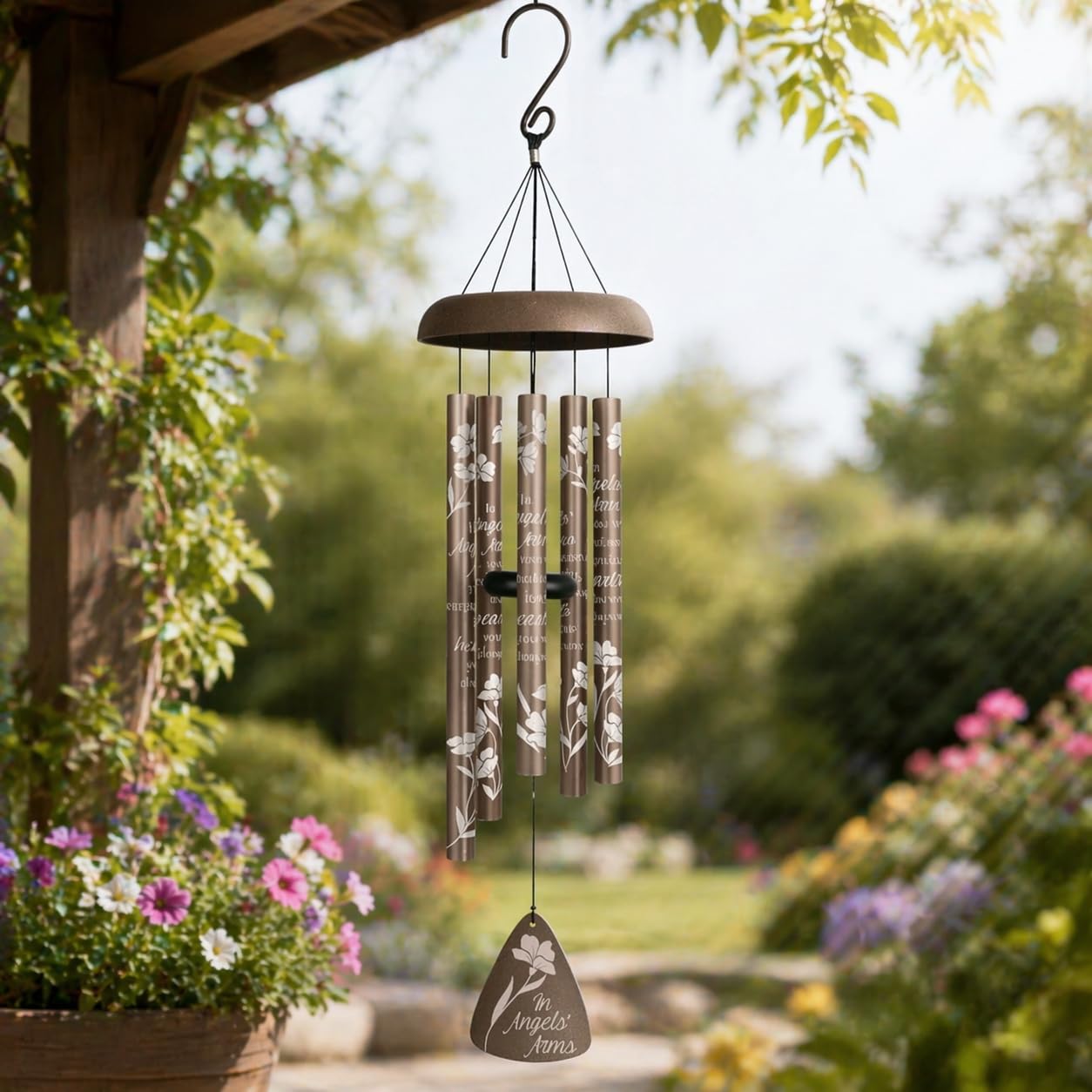 Carson 30" 'Angels' Arms' Memorial Wind Chime- Garden/Patio/Porch Outdoor Decor