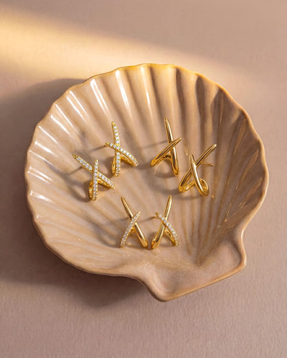 MUMREUES Jewelry Tray Trinket Dish Ceramic Shell Jewelry Holder Decorative Plate Bowl Organizing Rings Earrings Necklaces Keys Cute Small Tray Gifts for Mom