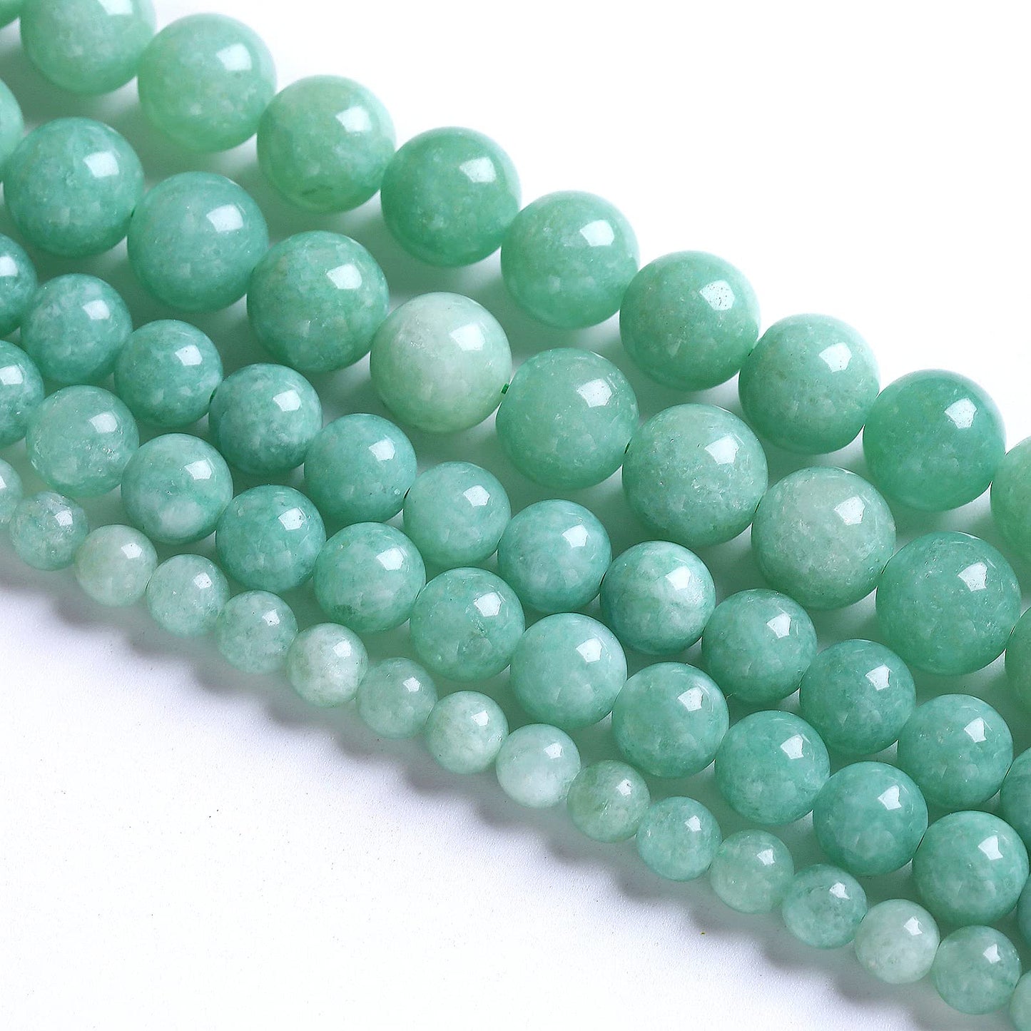6mm 60pcs Natural Stone Burmese Jade Beads for Jewelry Making DIY Bracelet Crystal