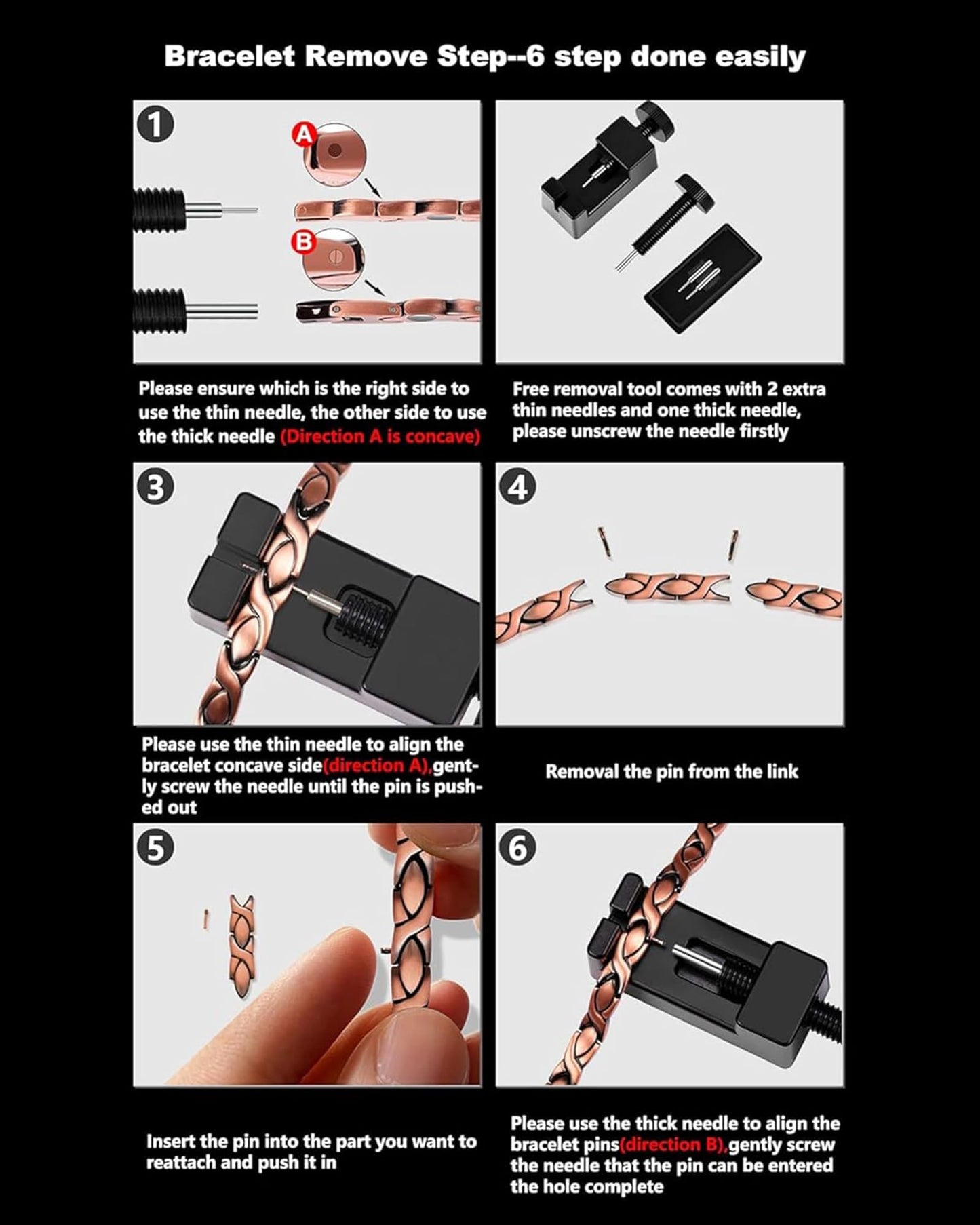Jecanori Copper Bracelets & Ring for Women,Magnetic Bracelets for Women with 3800 Gauss Ultra Magnets and Sizing Tool