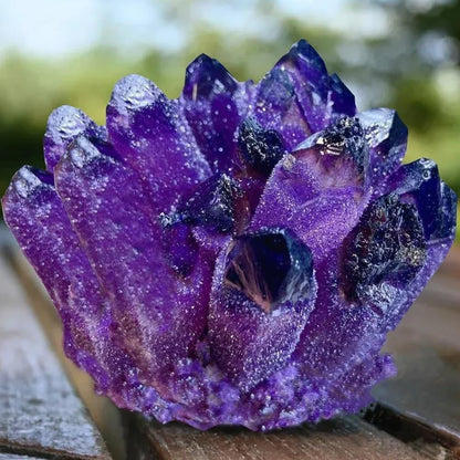 BLOCKv Natural Crystal Amethyst Cluster, Amethyst Crystal Rock, Large Natural Amethyst Crystal Clusters Stone, Raw Amethyst Stone, Natural Amethyst Geode Cave Healing Crystal Stones(200-300g)