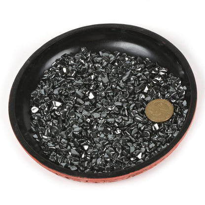 Hematite Polished Chips Crushed Tumbled Stone Crystal Healing Embellishments 100 grams