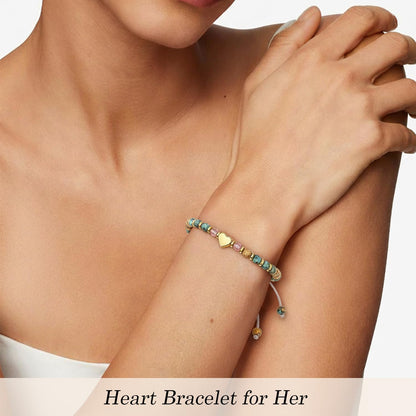 LUNADORN Inspirational Friendship Bracelets for Women – Healing Natural Stone Bracelets Thinking of You Get Well Soon Gifts for Women, Sister and Friends on Mother's Day, Celebrations, Birthdays, Stocking Stuffers