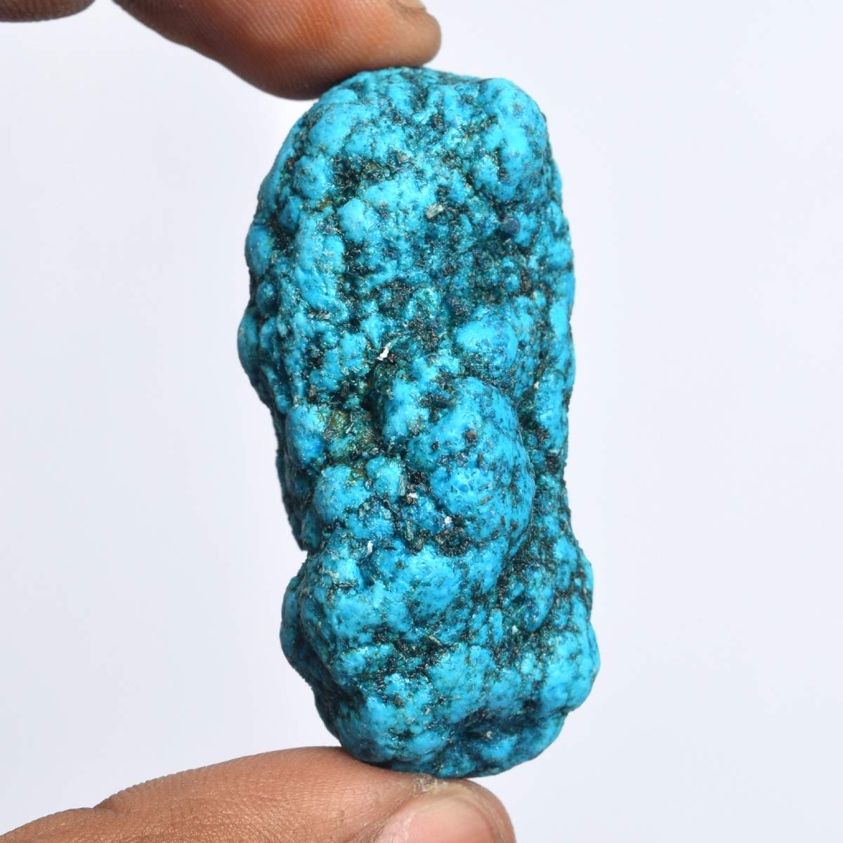 GEMHUB Genuine Blue Turquoise Gem 180.00 Ct Certified Natural Blue Turquoise, Uncut Rough Healing Crystal Gem