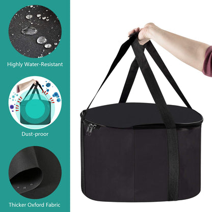 Carry Bag and Cover for Outland Firebowl 893 Deluxe Outdoor Portable Propane Gas Fire Pit, Fit for Outland Firebowl 823 870, 19 Inch Dia, Water-Resistant