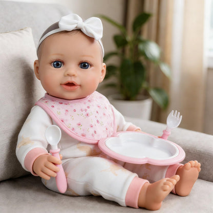 SCOM Realistic Baby Doll Girl - 16 inch Soft Body Baby Dolls with Accessories, Real Life Cute Toddler, Lifelike First Doll with Vinyl Body for Kids 3 4 5 6 + Year Old Gifts Hispanic