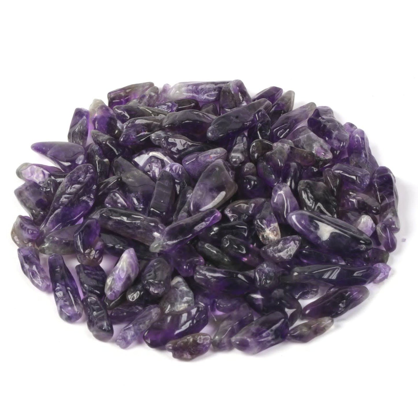 Natural Amethyst Polished Chips Crushed Tumbled Stone Crystal Healing Embellishments 100 grams