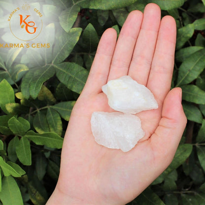 Crystals, Rocks, Crystals and Healing Stones, Witchcraft Supplies, Healing Crystals, Stones, Healing Stones, Rock Collection, Agate, Raw Stones (White Quartz, 2 Pcs)