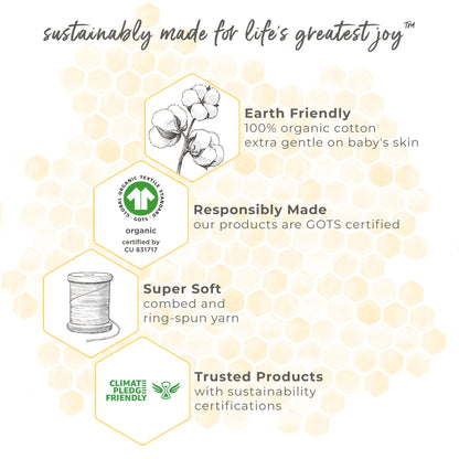 Burt's Bees Baby Beekeeper Infant Wearable Blanket, 100% Organic Cotton Unisex, Girl, Boy Swaddle Transition Sack - Light Weight 0.5 TOG or Medium Weight 1.5 TOG - Newborn Essentials Sleep Clothes