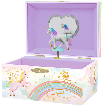 Giggle & Honey® Musical Jewelry Box for Girls - Kids Jewelry Box, Unicorn Toys for Girls 4-6, Unicorn Gifts