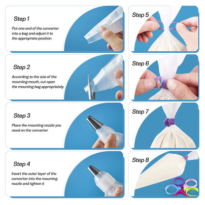 56 PCS Cookie Decorating Kit Supplies Including Acrylic Turntable Decoration Brushes Scribe Needle Piping Bags Icing Tips for Cookie Cupcake Cake Decorations