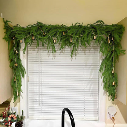 6ft Artificial Christmas Cedar Garland,1 Pack Christmas Garland