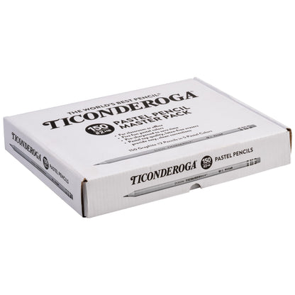 Ticonderoga Wood-Cased Pencils, Pre-Sharpened, 2 HB Soft, Pastel Colors, 150 Count