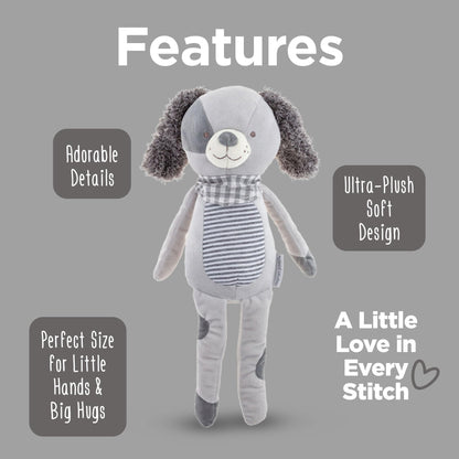 Stephen Joseph, Stuffed Animal Toy 16 inches, Large Super Soft Plush Doll, Toys for Baby, Toddler, Kids, Parker Puppy