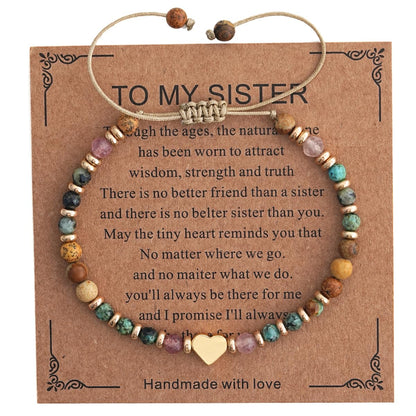Winerbalaa Inspirational Gifts for Women,Natural Healing Stones Bracelets,Heart Get Well Soon Thinking of You Gifts for Women Family Sister Friendship Birthday Gift