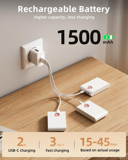 EZVALO 6 Pack Motion Sensor Night Lights, Sync LED Stair Lights Indoor, 1500mAh Rechargeable, Magnetic & Dimmable, 3000K Soft White, Portable Nightlight for Hallway, Stairs, Bathroom, Bedroom