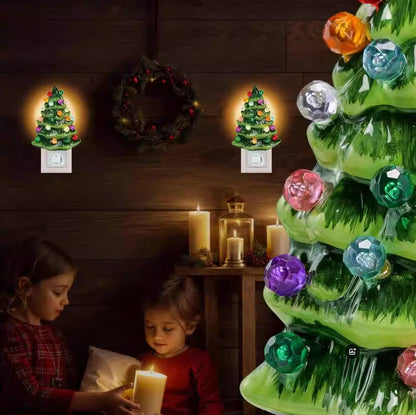 Christmas Tree NightLight, Plug in Christmas Tree with Lights Christmas Decor, Christmas Decorations Indoor Accessories