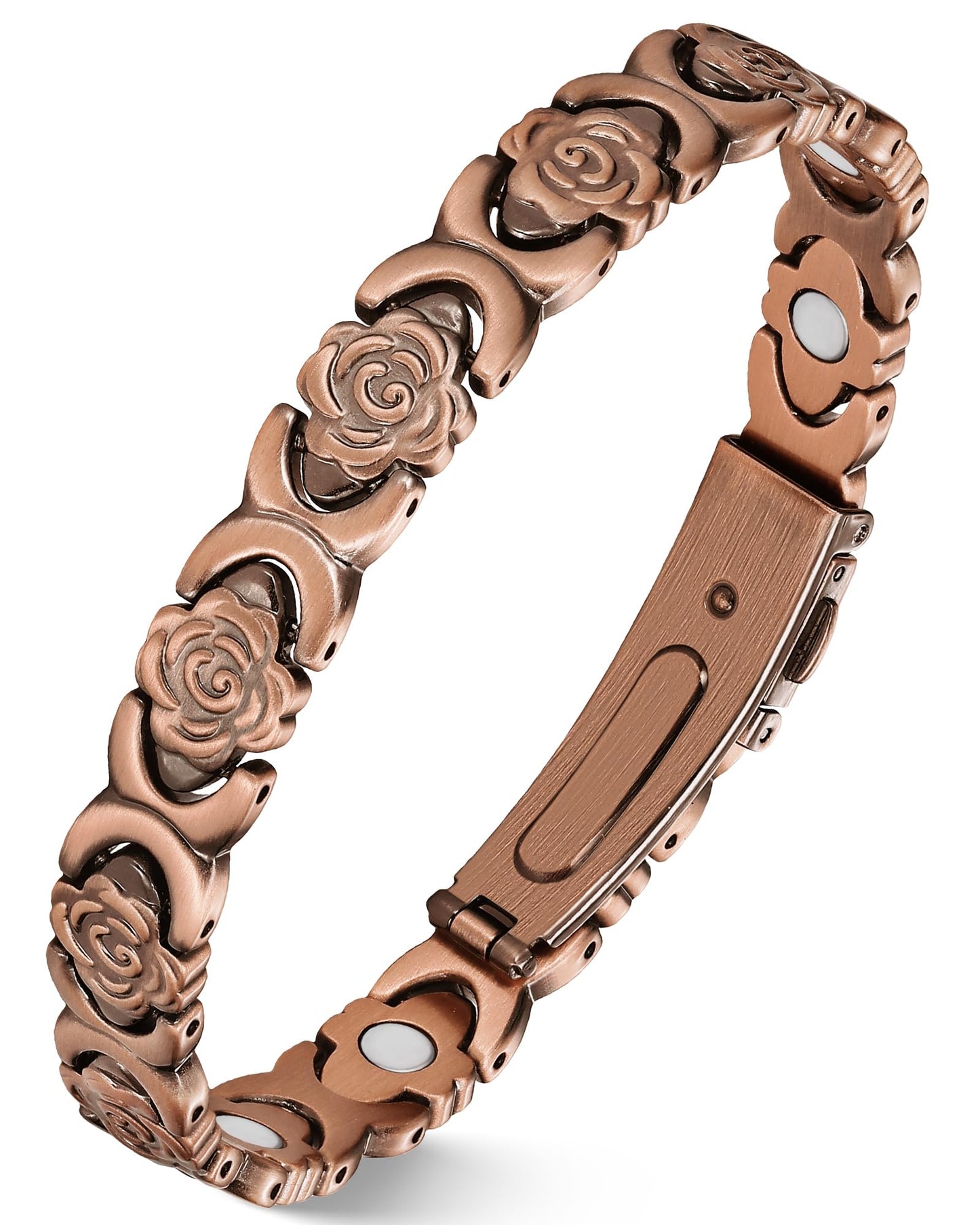 Jecanori Pure Copper Bracelets for Women, Effective Magnetic Therapy Bracelet for Women, Adjustable Copper Jewelry Gift