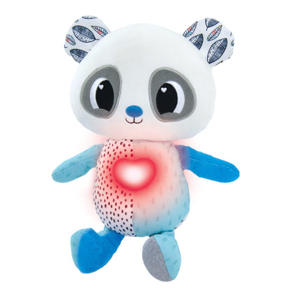 Lamaze Soothing Heart Panda Plush Lullaby Stuffed Animal - Vibrating Baby Soother Includes Calming Glowing Heartbeat and 3 Lullabies - Baby Light Up Toys and Musical Toys - Ages 9 Months and Up