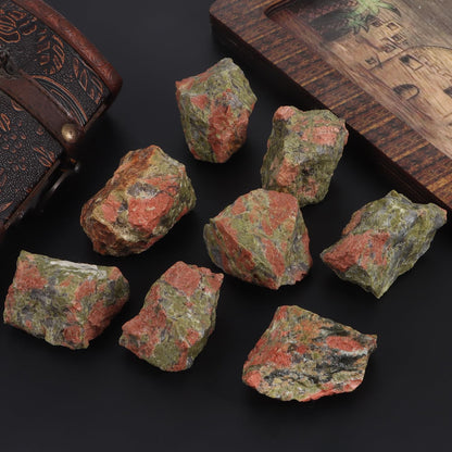 1LB Unakite Raw Crystals and Healing Stones Natural Rocks for Tumbling, Cabbing, Polishing, Wire Wrapping, Wicca & Reiki Crystal Healing