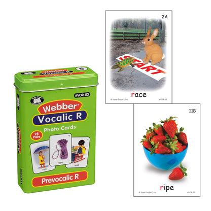 Super Duper Publications | Webber® Vocalic R Photo Card Decks | Educational Learning Resource for Children | Speech Therapy