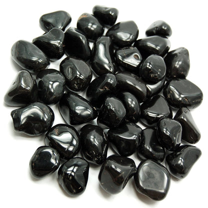 Pachamama Essentials Black Onyx Tumbled - Healing Stone - 20-25mm (1)