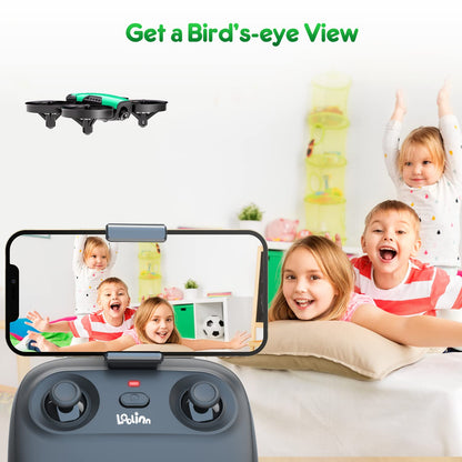 Loolinn | Drone for Kids 8+ Gift with Camera - Mini Drone, Remote Control Quadcopter Drone with 90° Adjustable Camera, Safe for Kids, Photos and Videos, Easy to Fly (Gift for Boys and Girls)
