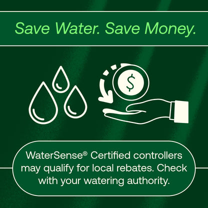 Rain Bird ARC8 App-Based Indoor/Outdoor Smart WiFi Irrigation Sprinkler Timer/Controller, 8-Zone/Station, EPA WaterSense Certified, Compatible with Alexa, Indoor/Outdoor 8-Station