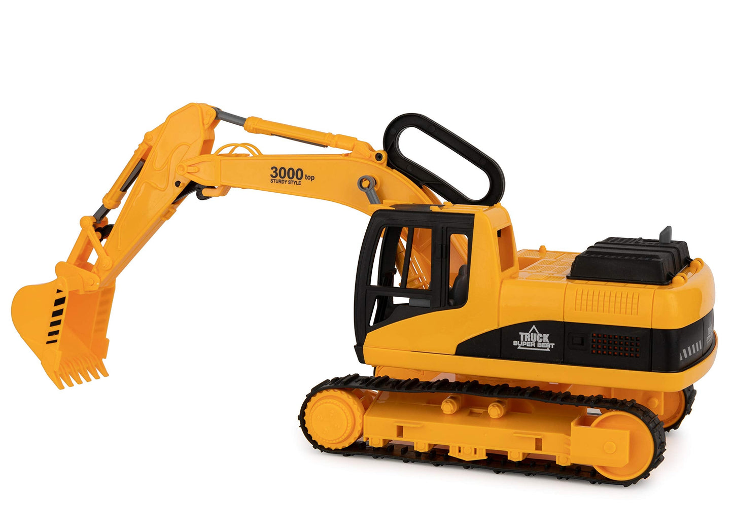 Toy To Enjoy Construction Toys - Excavator & Dump Truck Toy for Kids (Set of 2) – Moveable Claw & Lifting Back – Garbage Truck & Bulldozer Digger – Construction Vehicles for Boys & Kids