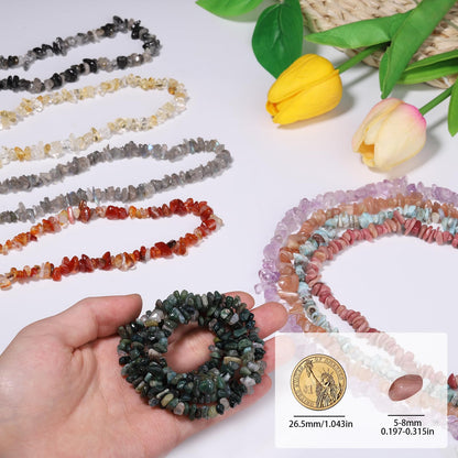 30in Black Rutilated Quartz Natural Chip Stone Beads 5-8mm About 230pcs, Irregular Drilled Transparent Black Bead for Bracelets Jewelry Making Supplies for Adults, DIY Crafts.