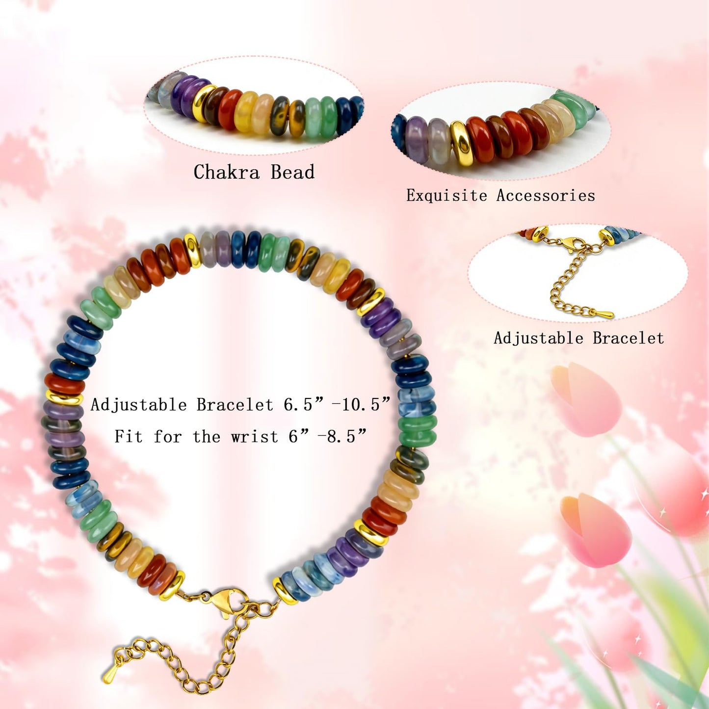 igvean Healing Crystals Chakra Bracelets Healing Gifts for Women Spiritual Gifts Anxiety Bracelet for Women Birthday Gift Ideas Mothers Day Christmas Gift for Best Friend Mom Daughter Coworker