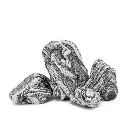 KINGRUI Natural Rocks Aquarium Stone 20lb Silver Seiryu Rock for Fish Tanks, Terrariums, Bonsai, Garden Decoration, Micro Landscapes & Reptile Terrariums (2-9inch 7-8Pcs)