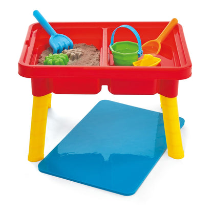 Toddler Sensory Kids Table with Lid | Sensory Bin | Kidoozie | Mega Block Compatible Lid | Indoor Outdoor Use , Red, G02521 17 x 12.5 x 11 inches
