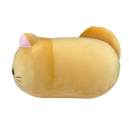 Pineapple Cute Orange Cat Plush Toy Pillow, Soft Kawaii Stuffed Animal, Squishy Plushie for Kids & Adults, Gift for Girls & Boys (10 Inch)