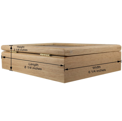 MarqArt Wood Art Loon Box - Handmade in USA - Unmatched Quality - Unique, No Two are the Same - Original Work of Wood Art. A Bird Gift, Ring, Trinket or Jewelry Box (#2143 The Loon 6x8x2)