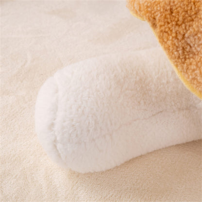 LICHENHAO Mushroom Pillow Floor Pillow Sofa Cushion Home Decoration Pillows Reading Pillow (Khaki, 32cm)