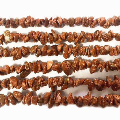 PLTbeads 7-8mm Natural Gold Sandstone Gemstone Chips Beads Healing Crystals Waist Bracelets Necklace Kit Irregular Stone DIY Crafts Design Jewelry Making