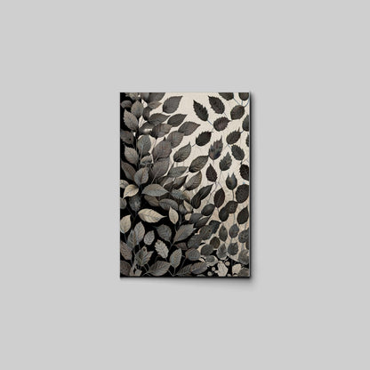 Canvas Print Scandinavian Folk Art Black and Beige Abstract Botanical Wall Art for Scandinavian Home Decor Decor Canvas, Print