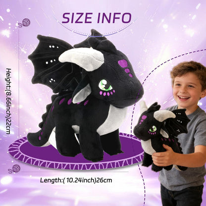 Mejglrc Wings Dragon Plush - Wings Dragon Plush Pillow Toy - Kawaii Pterosaur Plushie - Soft Flying Dragon Hugging Pillow for Kids Boys Girls (Icewing)