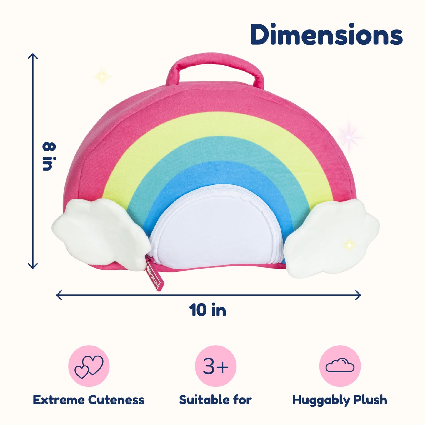 PixieCrush Unicorn Stuffed Animal Set - 5 Plush Toys for Girls with Narwhal, Puppycorn, Kittycorn and Rainbow Unicorn - Soft Plushies with Carry Case - Gift for Kids Ages 3 and Up