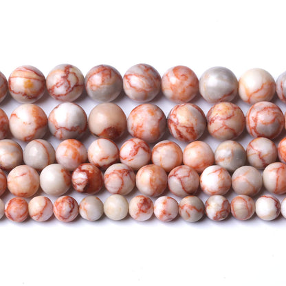 60pcs 6mm Natural Red Crazy Lace Agate Stone Beads Round Loose Spacer Beads for Jewelry Making DIY Bracelet,Energy Stone Healing Power (6mm, Red Crazy Lace Agate)