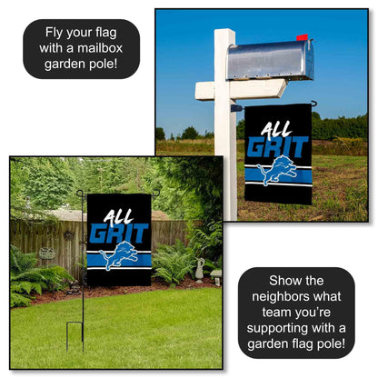 Detroit Lions All Grit Garden Flag Double Sided Banner