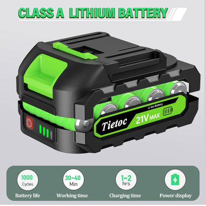 Tietoc Chainsaw 6 Inch Mini Electric Chainsaw Cordless Battery Powered, Hand Held Saw for Wood/Trees Trimming, Tools for Household and Garden, Chain Saw Gift for Men Dad Husband Fathers Gardener 2025