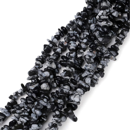 Natural Chip Stone Beads 450pcs Snowflake Chips 5-8mm Genuine Real Irregular Healing Crystal Rocks Hole Drilled DIY Loose Gemstone Beads for Jewelry Making Bracelet Earrings Necklace Crafting