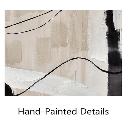 Creoate Abstract Canvas Wall Art, Hand Painted Textured Painting Artwork for Living room, Bedroom 31.5x47.2 Inch