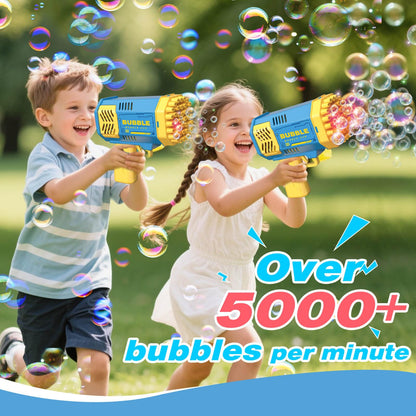 JONEG Toys for 3-8 Year Old Boys Girls: 2 Pack Bubble Machine for Kids with Bubble Solution, Gifts for 3 4 5 6 7 8 Years Old Boy Birthday Toy for Kid Toddlers Ages 4-6 Outdoor Wedding Bubbles Wands