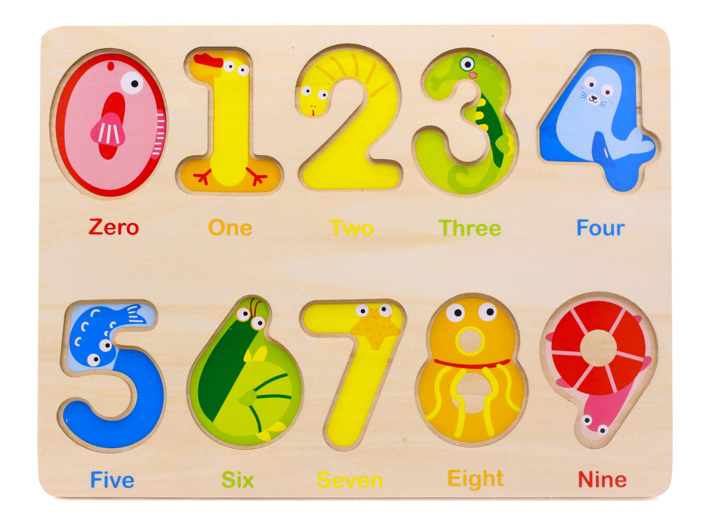 You&Xi Toddler Puzzles for Kids Age 3-4 Years Old-Wooden Number Preschool Puzzles